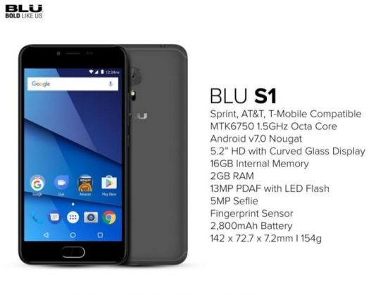 BLU S1 specs
