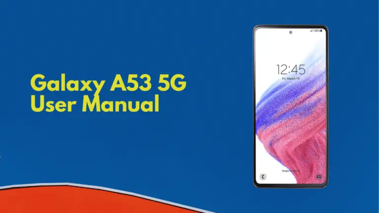 Samsung Galaxy A53 5G (S536DL) User Manual - Prepaid Arena